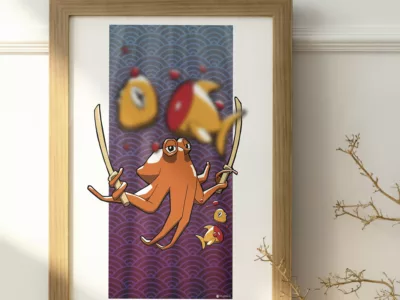 Frame mockup psd with minimal aesthetic woman line art graphic