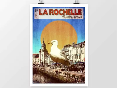 Affiche déco Grosse MouetteMabe Création