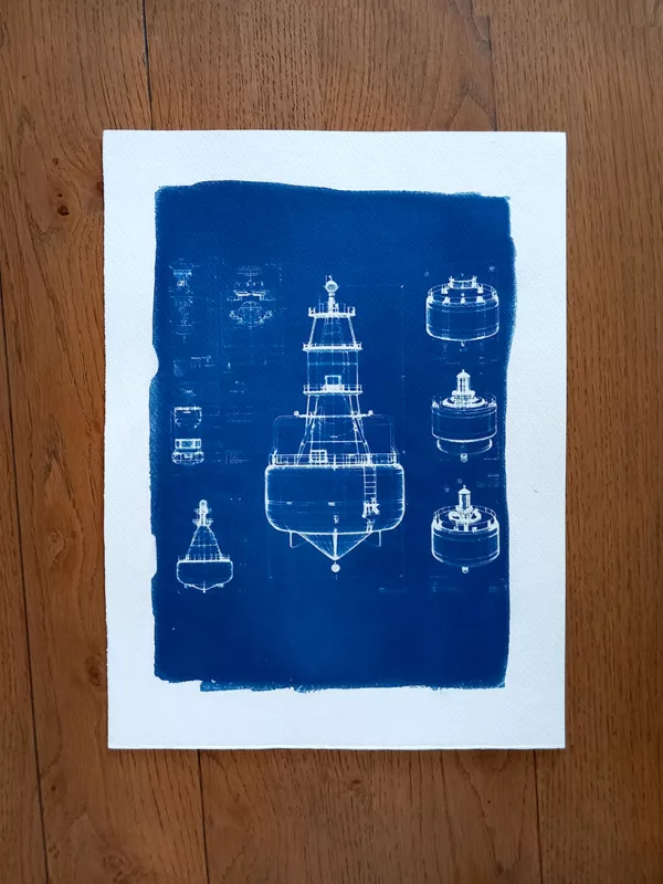 Cyanotype Boue marine